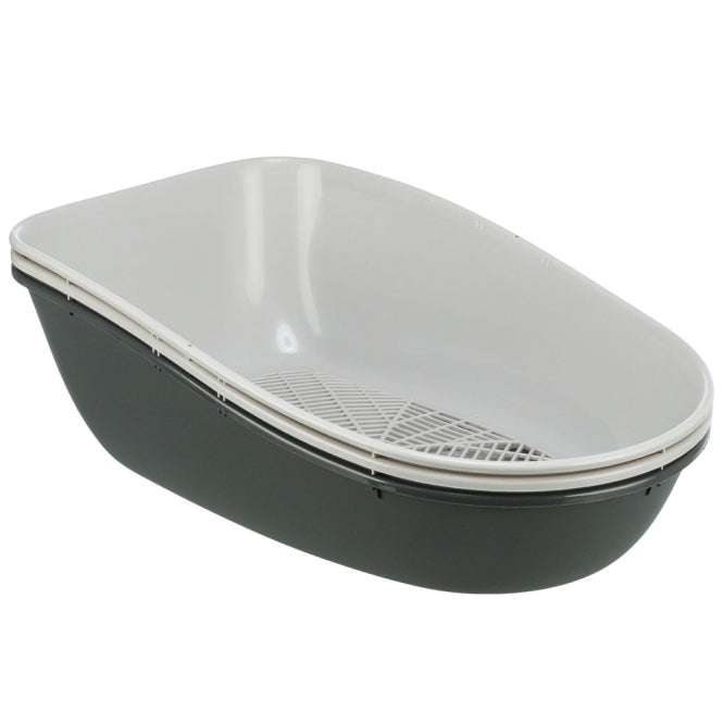 Trixie Katzentoilette Berto - dunkelgrau/hellgrau