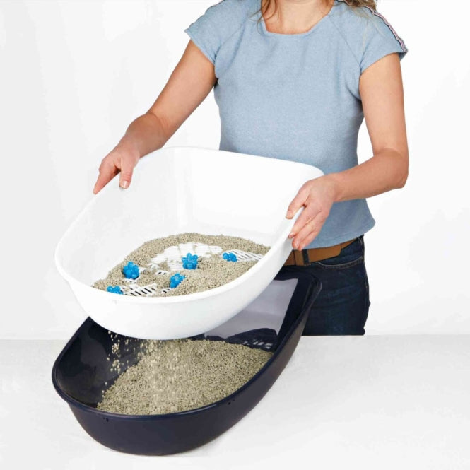 Trixie Katzentoilette Berto - dunkelgrau/hellgrau