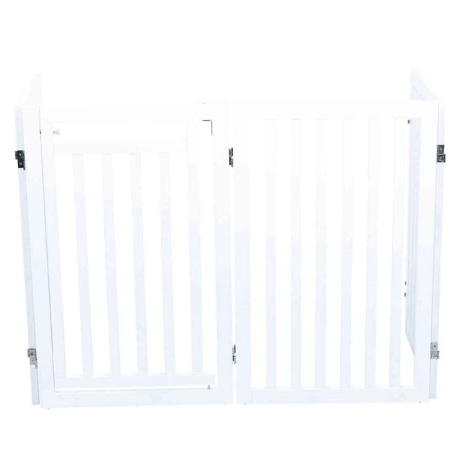 Trixie Hunde-Absperrgitter mit Tür, 4-teilig