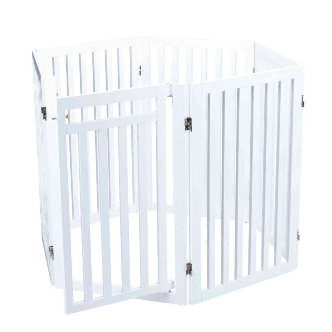 Trixie Hunde-Absperrgitter mit Tür, 4-teilig