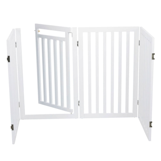 Trixie Hunde-Absperrgitter mit Tür, 4-teilig