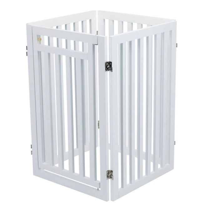 Trixie Hunde-Absperrgitter mit Tür, 4-teilig