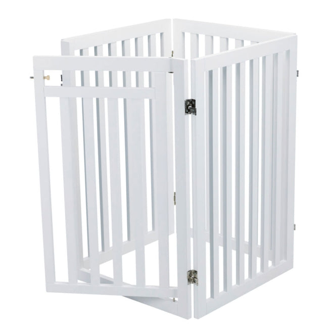 Trixie Hunde-Absperrgitter mit Tür, 4-teilig