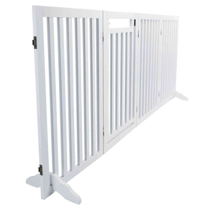 Trixie Hunde-Absperrgitter mit Tür, 4-teilig