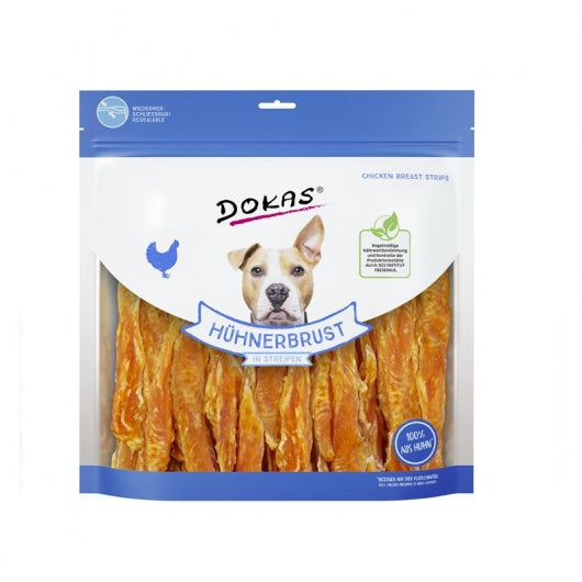 Dokas Dog Snack Hühnerbrust in Streifen 900 g