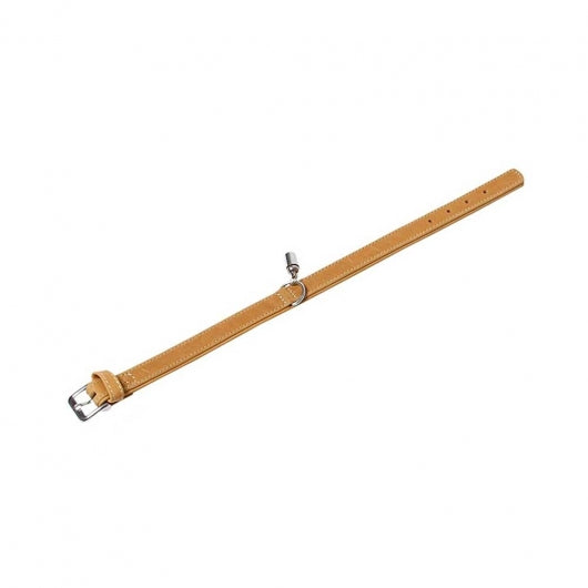 Karlie Halsband Buffalo aus Kalbsleder - Hellbraun 65 cm/40 mm